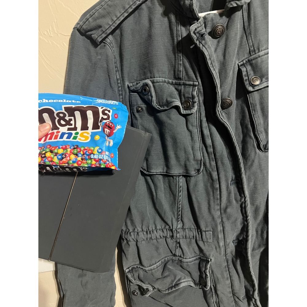 Free People Not Your Brother's Surplus Utility Jacket Charcoal Gray Womens XS - Picture 15 of 15